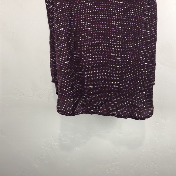 French Connection purple polka dot sleeveless blouse size xs - Picture 3 of 10